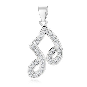 Pandantiv argint nota muzicala DiAmanti Z1599C-DIA (Argint 925‰ 1,8 g.)